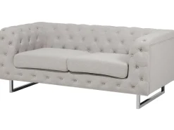 Best Sale Beliani 2-Istuttava Sohva Kangas Beige Vissland