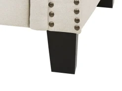 Store Beliani 3-Istuttava Sohva Kangas Beige Keskikokoinen Chesterfield