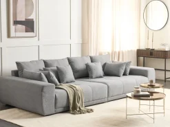 Sohvat<Beliani 4-Istuttava Sohva Kangas Harmaa Torpo