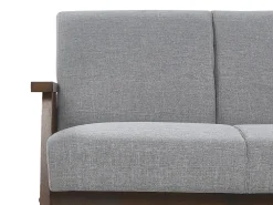 Sohvat<Beliani 3-Istuttava Sohva Kangas Harmaa Asnes