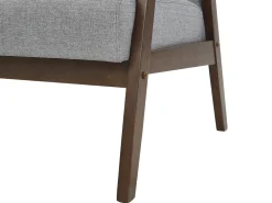 Sohvat<Beliani 3-Istuttava Sohva Kangas Harmaa Asnes