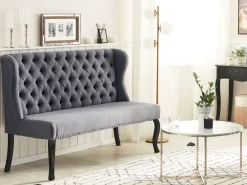 Sohvat<Beliani 2-Istuttava Sohva Kangas Harmaa Torsby