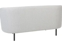 Online Beliani 2-Istuttava Sohva Kangas Musta/Valkoinen Loen