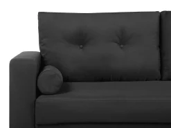 Sohvat<Beliani 2-Istuttava Sohva Kangas Musta Kalmar
