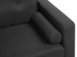 Sohvat<Beliani 2-Istuttava Sohva Kangas Musta Kalmar