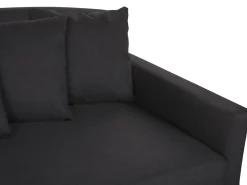 Sohvat<Beliani 3-Istuttava Sohva Kangas Musta Gilja