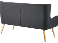 Sohvat<Beliani 2-Istuttava Sohva Kangas Musta Skibby
