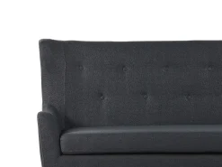 Sohvat<Beliani 2-Istuttava Sohva Kangas Musta Skibby