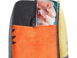 New Beliani 3-Istuttava Sohva Kangas Tilkkukuvio Vihrea/Keltainen Chesterfield