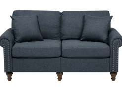 Shop Beliani 2-Istuttava Sohva Kangas Tummanharmaa Otra