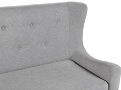 Clearance Beliani 2-Istuttava Sohva Kangas Vaaleanharmaa Skibby