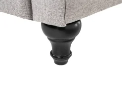 Sale Beliani 3-Istuttava Sohva Kangas Vaaleanharmaa Chesterfield