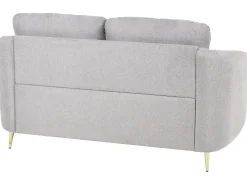 Sohvat<Beliani 2-Istuttava Sohva Kangas Vaaleanharmaa Trosa