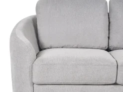 Sohvat<Beliani 2-Istuttava Sohva Kangas Vaaleanharmaa Trosa