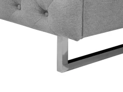 Sohvat<Beliani 2-Istuttava Sohva Kangas Vaaleanharmaa Vissland