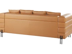 Sohvat<Beliani 3-Istuttava Sohva Keinonahka Ruskea Granna