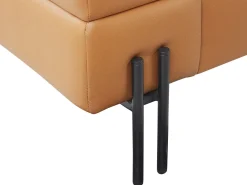 Sohvat<Beliani 3-Istuttava Sohva Keinonahka Ruskea Granna