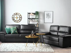 Flash Sale Beliani 3-Istuttava Sohva Keinonahka Musta Vogar