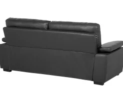 Flash Sale Beliani 3-Istuttava Sohva Keinonahka Musta Vogar