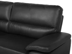 Flash Sale Beliani 3-Istuttava Sohva Keinonahka Musta Vogar