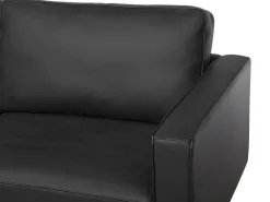 Sohvat<Beliani 3-Istuttava Sohva Musta Savalen