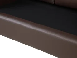 Store Beliani 2-Istuttava Sohva Nahka Ruskea Helsinki