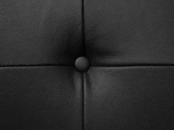 Hot Beliani 3-Istuttava Sohva Nahkainen Musta Byske