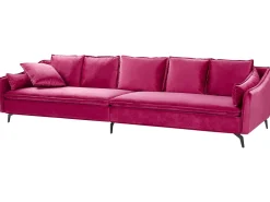 Sohvat<Beliani 4-Istuttava Sohva Sametti Fuksia Aure