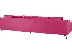 Sohvat<Beliani 4-Istuttava Sohva Sametti Fuksia Aure