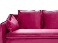 Sohvat<Beliani 4-Istuttava Sohva Sametti Fuksia Aure