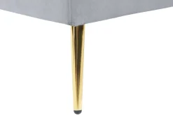 Sale Beliani 4-Istuttava Sohva Sametti Kaareva Vaaleanharmaa Moss