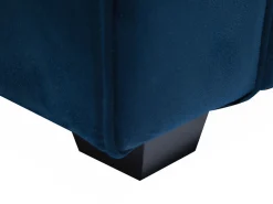 New Beliani 3-Istuttava Sohva Sametti Laivastonsininen Falun