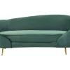 Sohvat<Beliani 3-Istuttava Sohva Sametti Smaragdinvihrea Savar