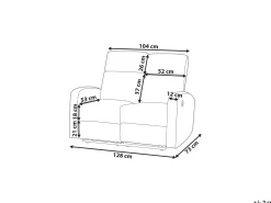 Cheap Beliani 2-Istuttava Sohva Sametti Sahkosaadettava Vaaleanharmaa Verdal