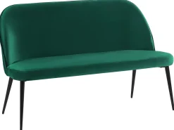 Online Beliani 2-Istuttava Sohva Sametti Tummanvihrea Osby