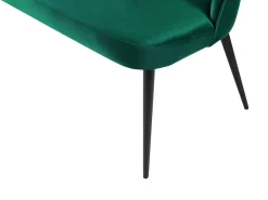 Online Beliani 2-Istuttava Sohva Sametti Tummanvihrea Osby