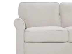 Hot Beliani 2-Istuttava Sohva Sametti Vaalea Beige Ronneby