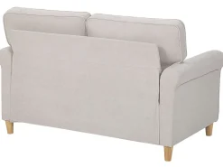 Hot Beliani 2-Istuttava Sohva Sametti Vaalea Beige Ronneby