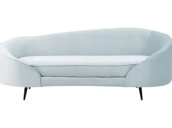 Shop Beliani 3-Istuttava Sohva Sametti Vaaleansininen Savar