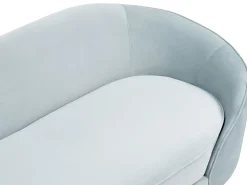 Shop Beliani 3-Istuttava Sohva Sametti Vaaleansininen Savar