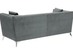 Best Sale Beliani 3-Istuttava Sohva Samettinen Harmaa Gaula