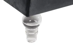 Sohvat<Beliani 3-Istuttava Sohva Samettinen Musta Arvika