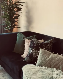 Sohvat<Beliani 3-Istuttava Sohva Samettinen Musta Arvika