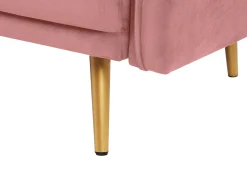 Sohvat<Beliani 2-Istuttava Sohva Samettinen Vaaleanpunainen Maura