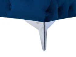 Sohvat<Beliani 3-Istuttava Sohva Samettinen Sininen Sotra