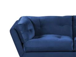 Hot Beliani 3-Istuttava Sohva Samettinen Sininen Lenvik