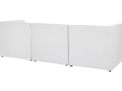 Sohvat<Beliani 3-Istuttava Sohva Vakosametti Luonnonvalkoinen Lemvig