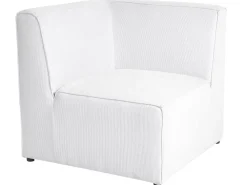 Sohvat<Beliani 3-Istuttava Sohva Vakosametti Luonnonvalkoinen Lemvig