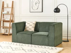 Flash Sale Beliani 2-Istuttava Sohva Vakosametti Tummanvihrea Lemvig