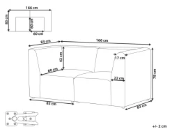 Flash Sale Beliani 2-Istuttava Sohva Vakosametti Tummanvihrea Lemvig